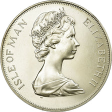 Coin, Isle of Man, Elizabeth II, Crown, 1977, Pobjoy Mint, MS(63), Silver
