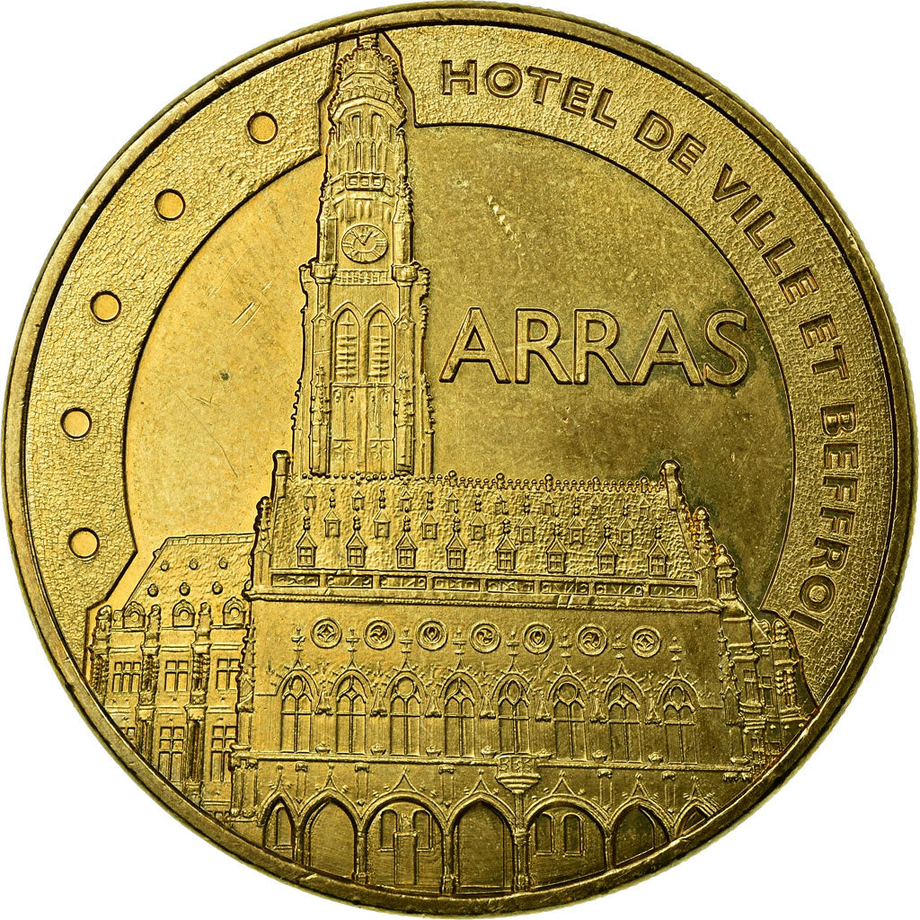 France, Token, Tourist Token, Arras - L'hôtel de ville et le beffroi, Arts &