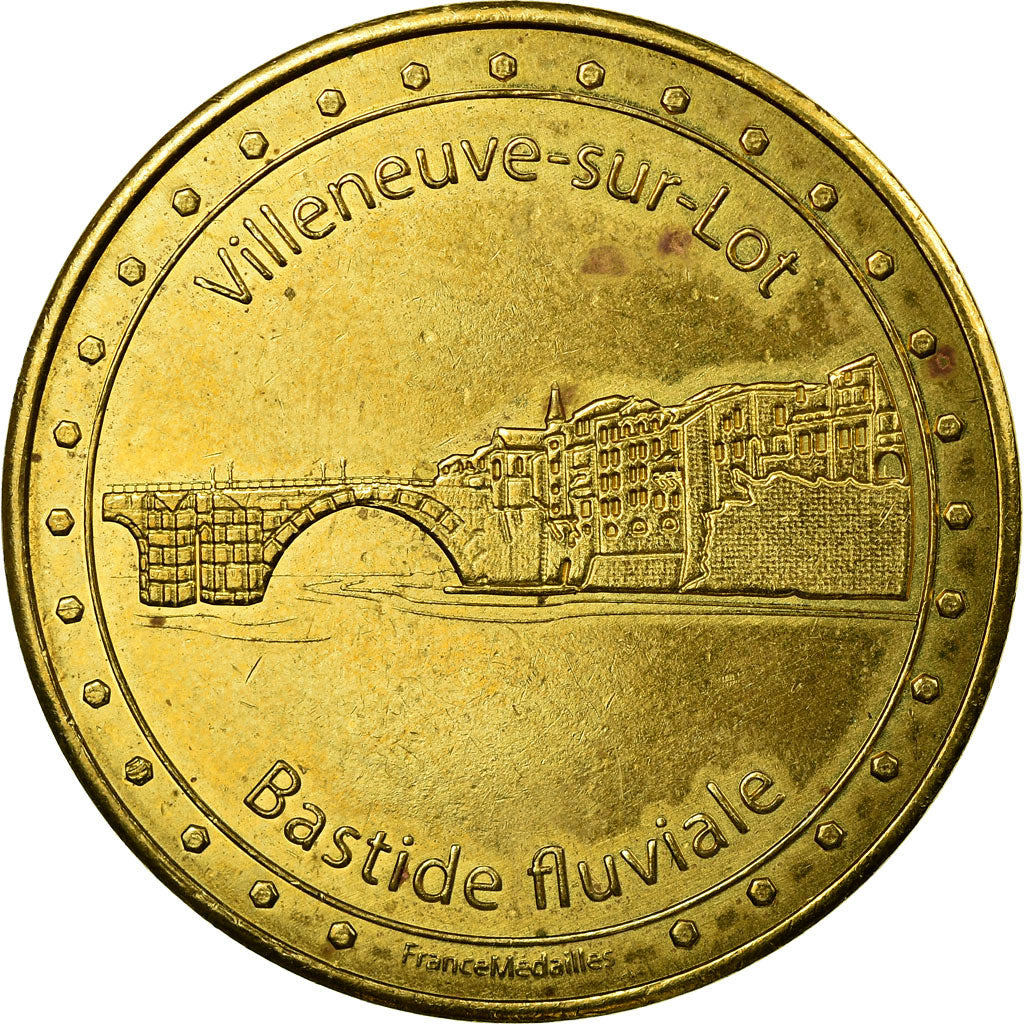 Frankreich, Token, Touristic token, Villeneuve-sur-Lot - La tour de Pujols, Arts