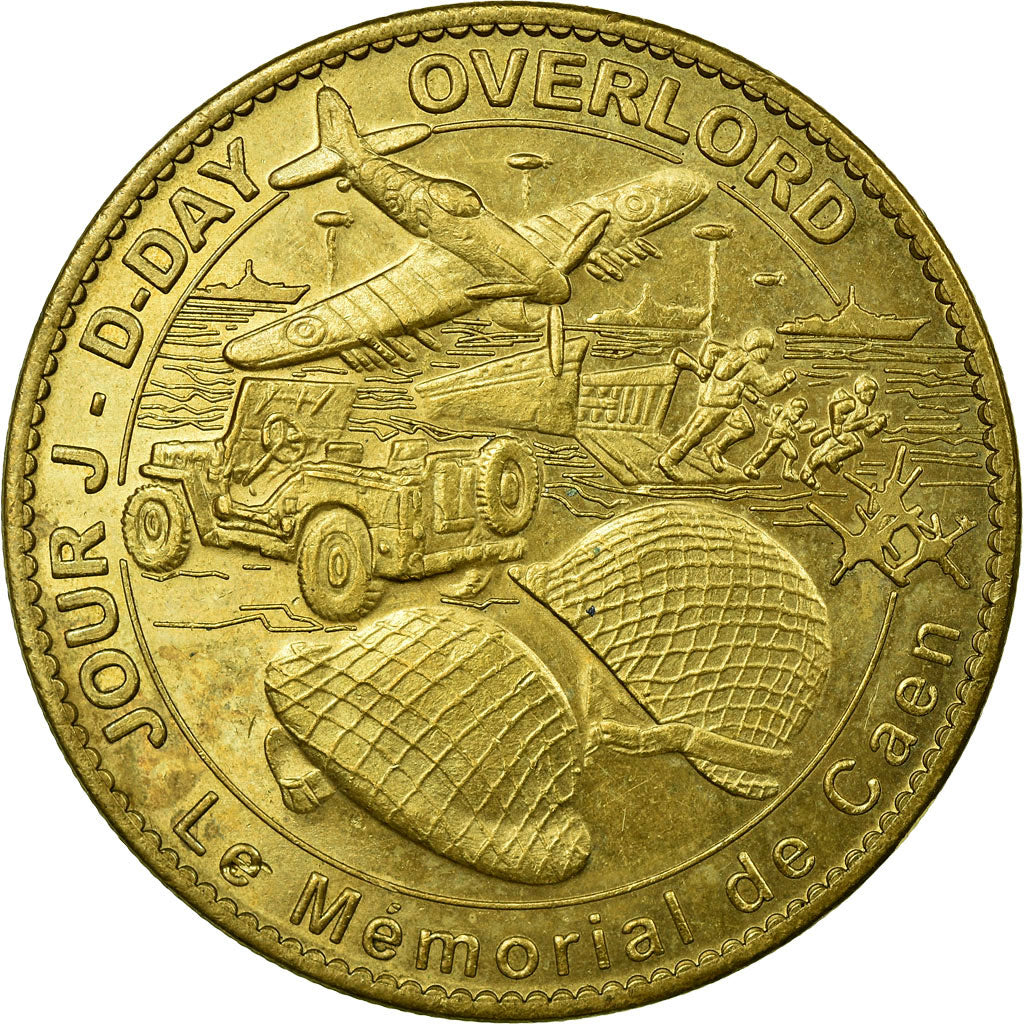 France, Jeton, Tourist Token, Caen - Mémorial n°5 - Overlord, Arts & Culture