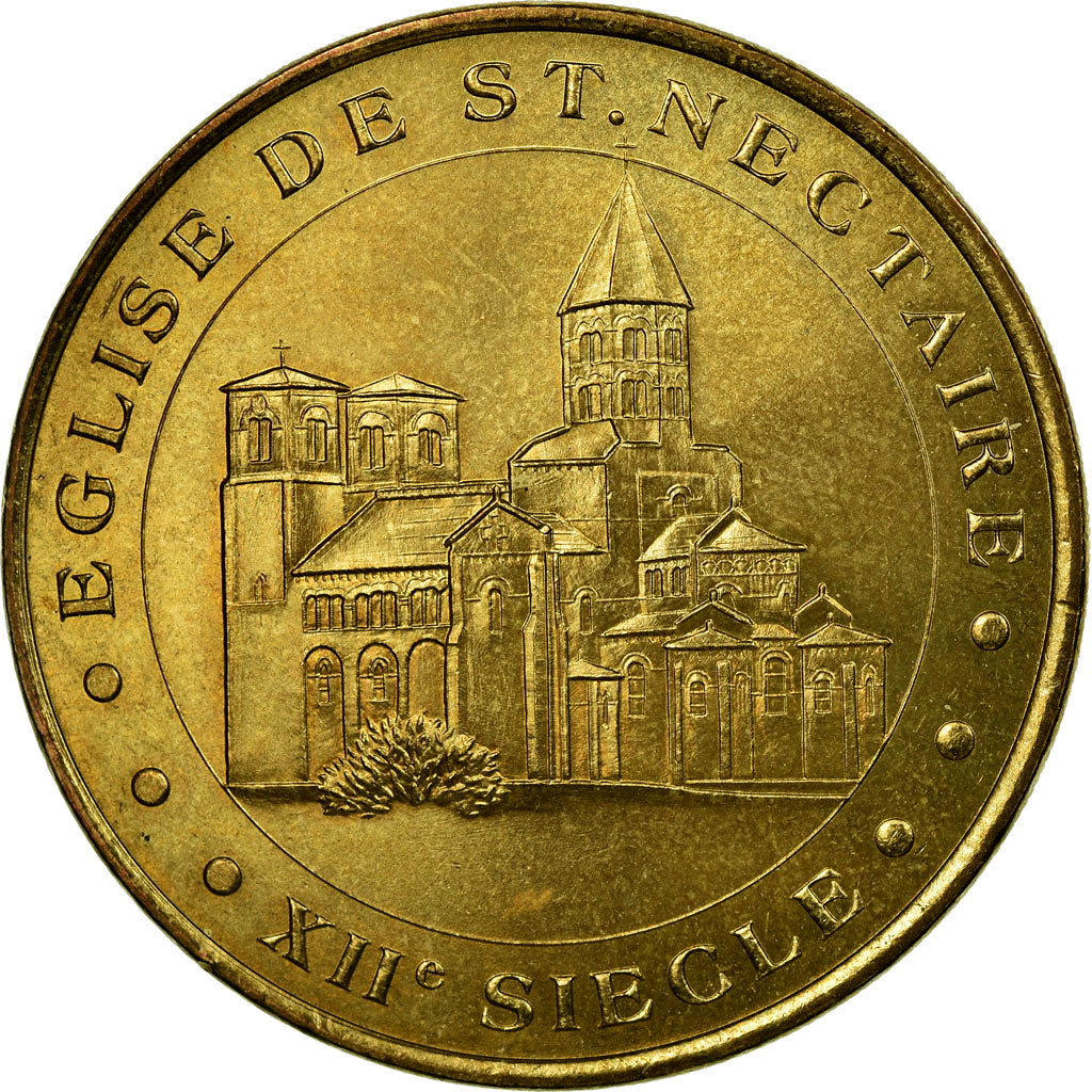 France, Token, Tourist Token, Saint-Nectaire - l'église, Arts & Culture, 2002