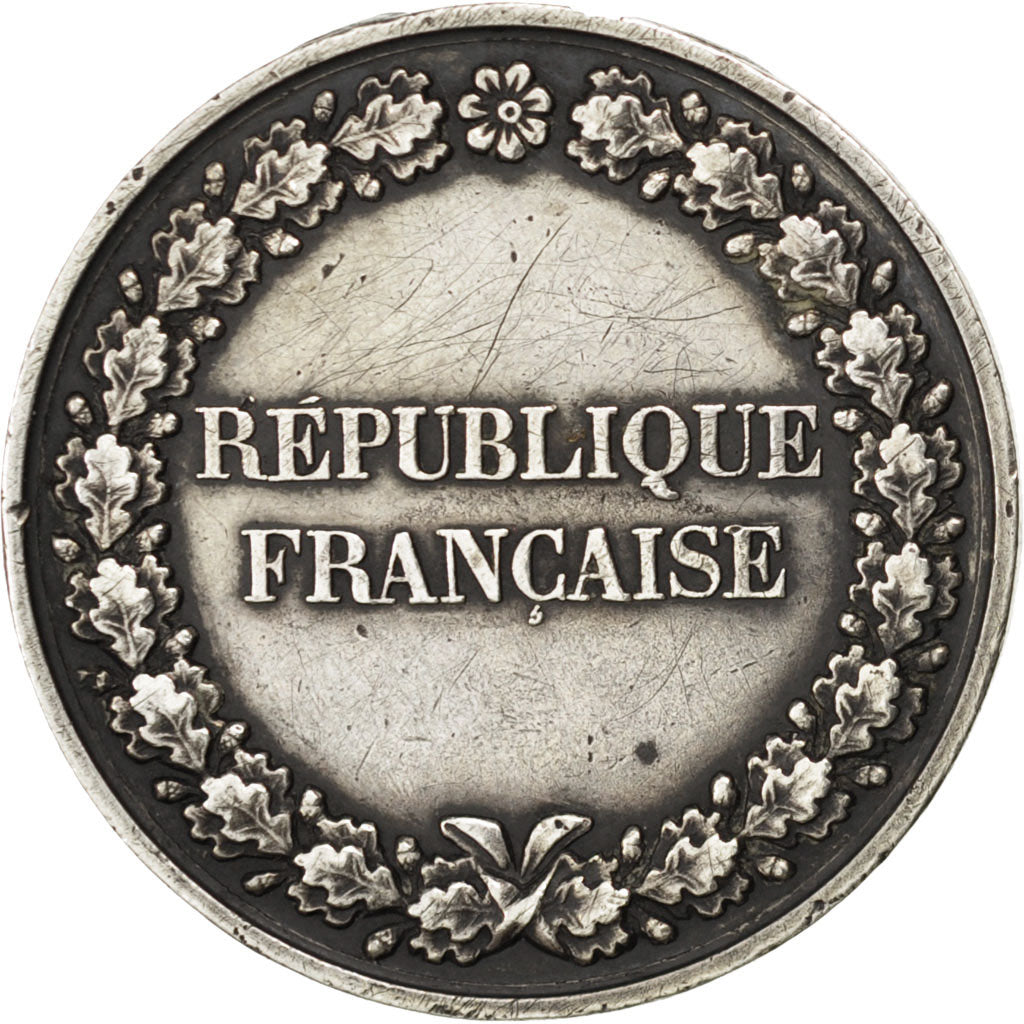 Francia, Medal, French Second Republic, Politics, Society, War, BB+, Argento, 27