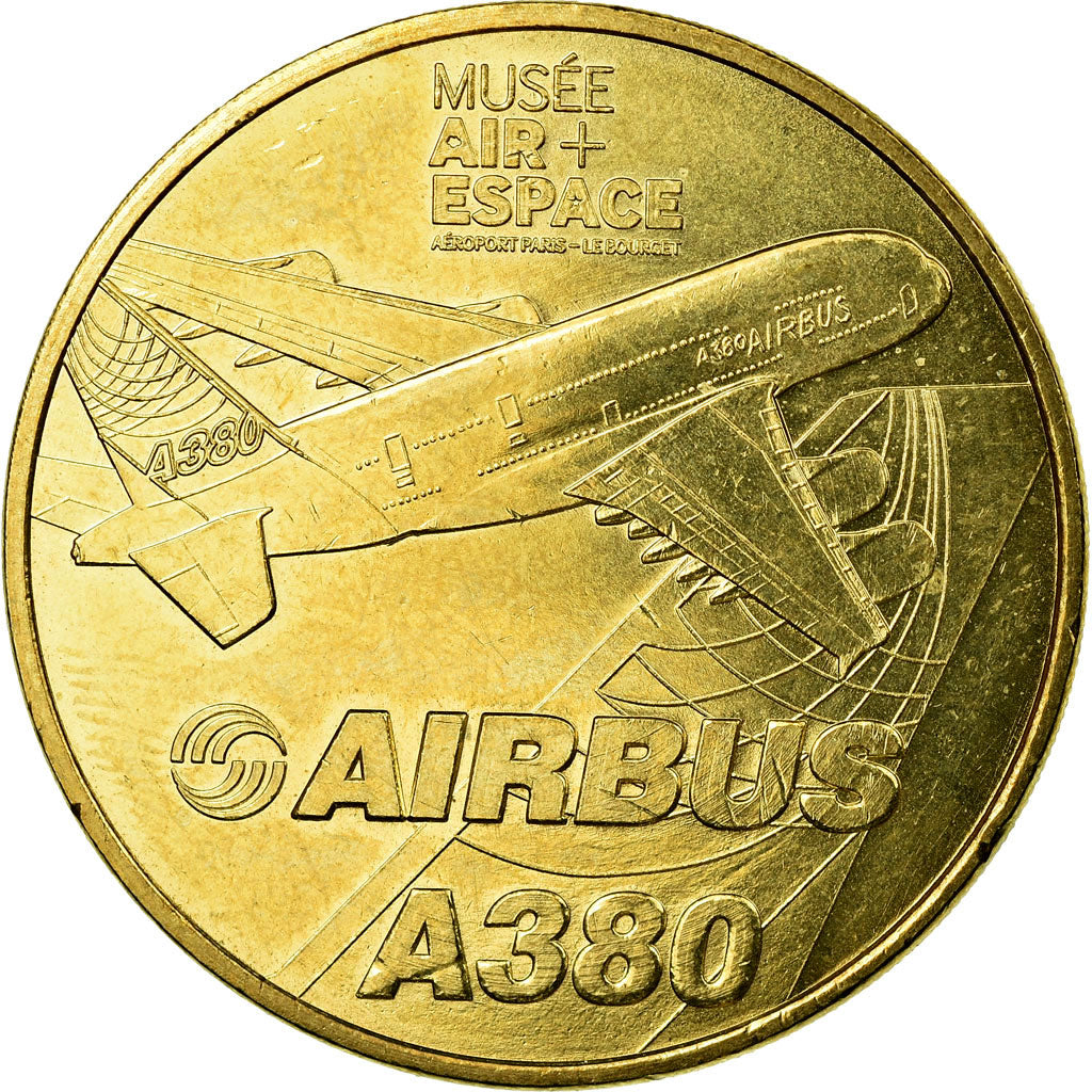 France, Jeton, Tourist Token, 93/ Airbus A380 - Le Bourget, Arts & Culture