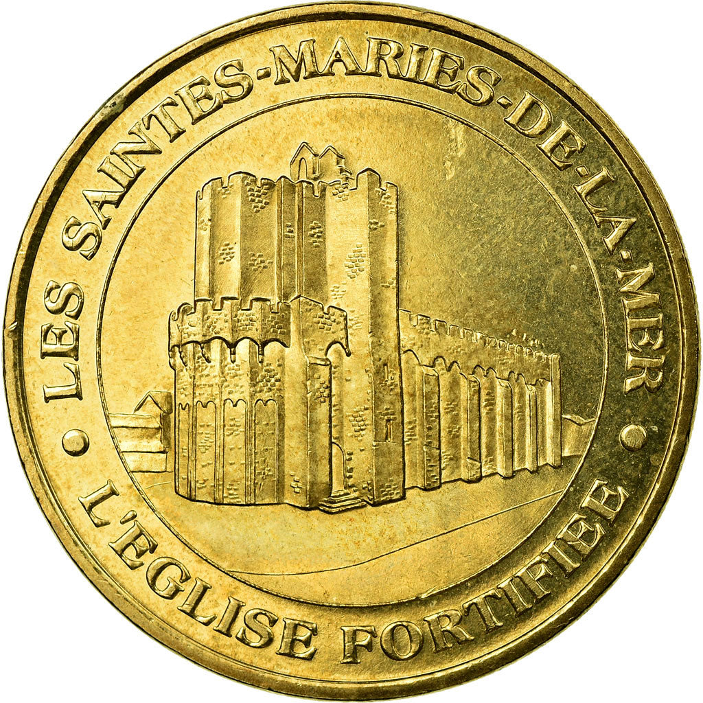 France, Token, Tourist Token, Les Saintes Maries de la mer - Eglise n°1, Arts &