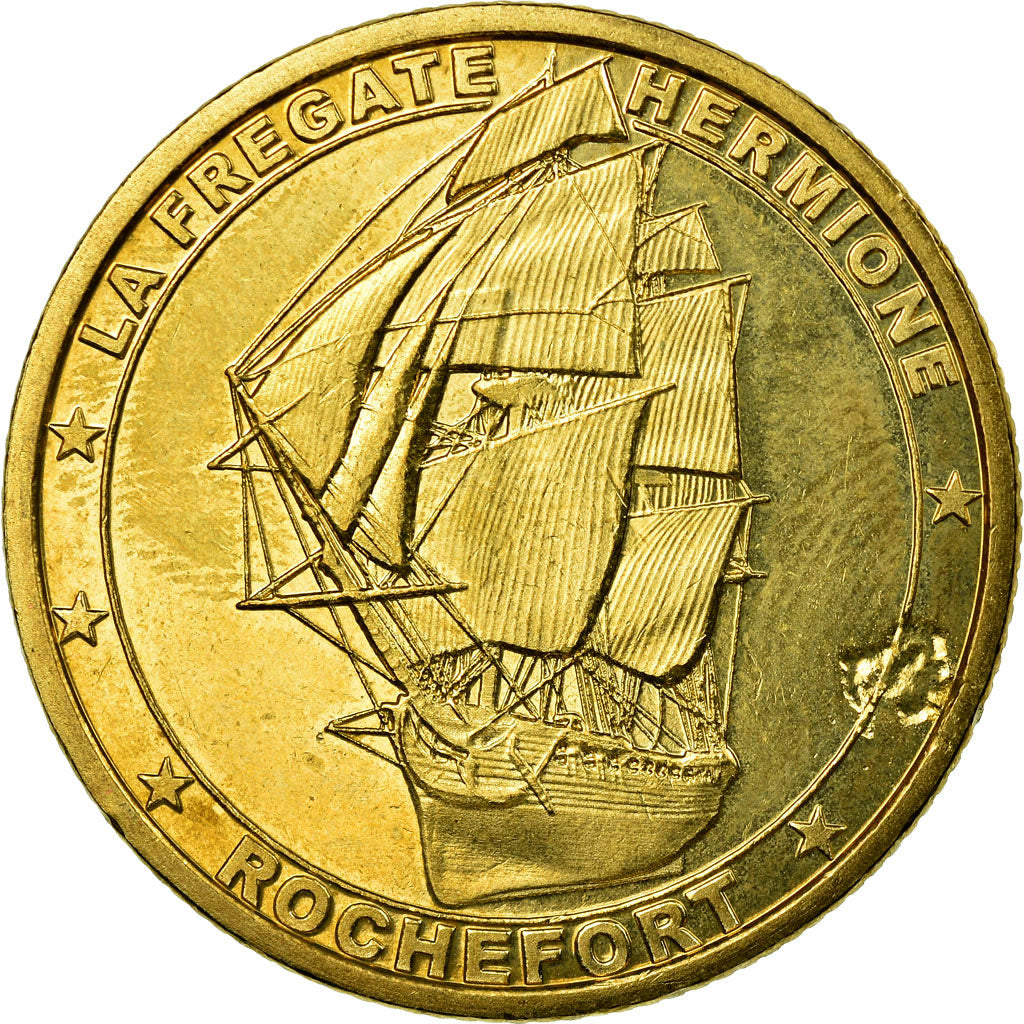 France, Token, Tourist Token, Rochefort - la frégate l'Hermione, Arts &