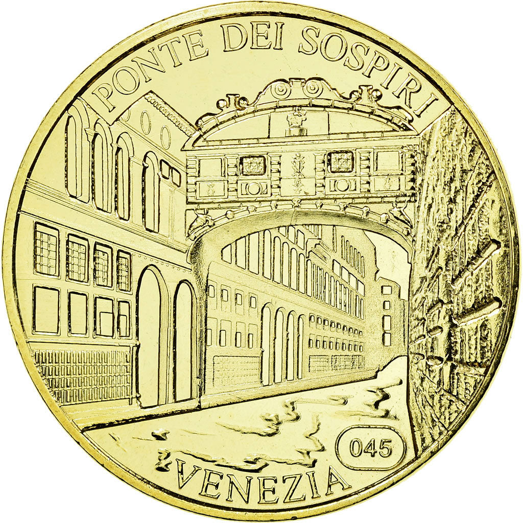 Italie, Jeton, Jeton Touristique, Venise - Pont des soupirs, Arts & Culture