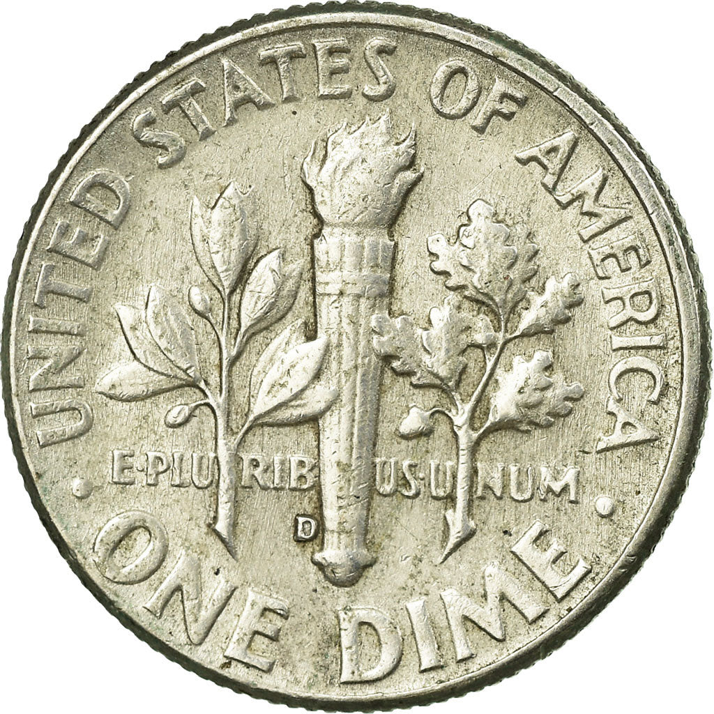 Moneta, Stati Uniti, Roosevelt Dime, Dime, 1964, U.S. Mint, Denver, BB, Argento
