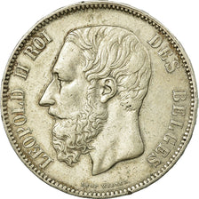 Coin, Belgium, Leopold II, 5 Francs, 5 Frank, 1870, VF(30-35), Silver, KM:24