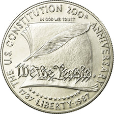 Monnaie, États-Unis, Dollar, 1987, U.S. Mint, Philadelphie, FDC, Argent, KM:220