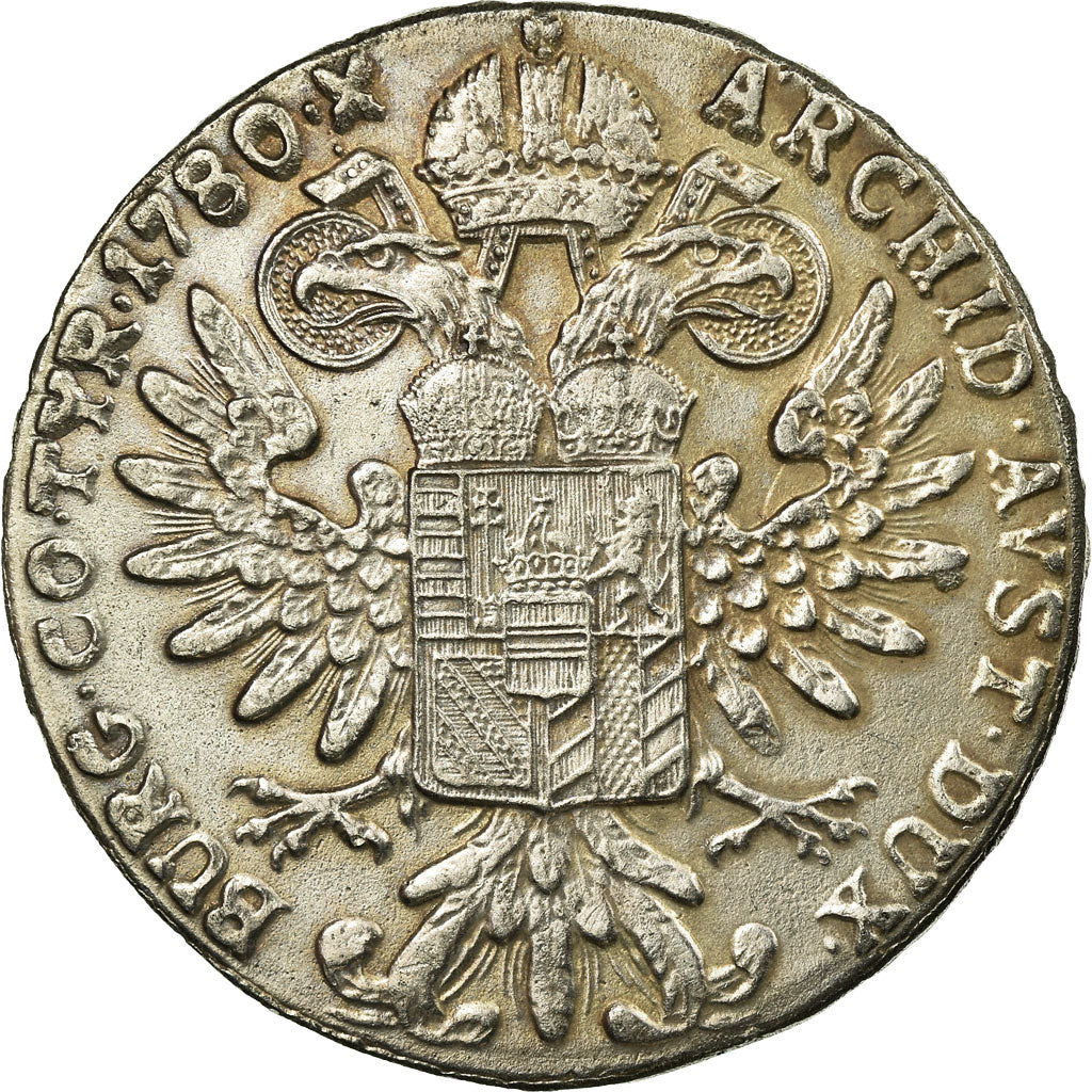 Coin, Austria, Joseph II, Thaler, 1780, Official restrike, VF(30-35), Silver