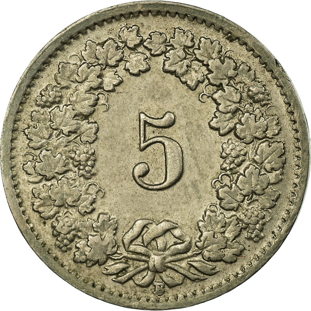 Monnaie, Suisse, 5 Rappen, 1955, Bern, TB+, Copper-nickel, KM:26