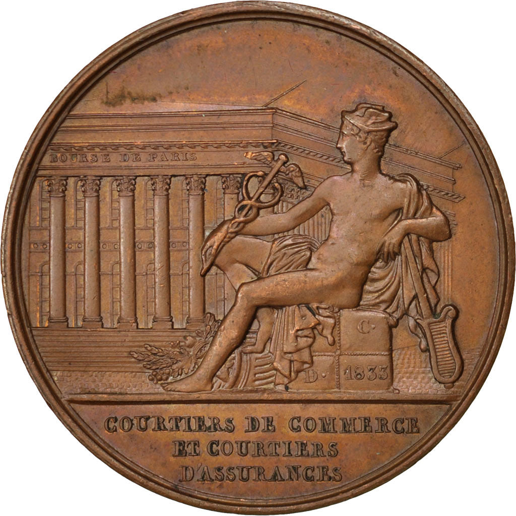 France, Token, Insurance, Caqué, AU(55-58), Copper, Gailhouste:196