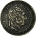Moneda, Francia, Louis-Philippe, 25 Centimes, 1845, Rouen, MBC, Plata, KM:755.2