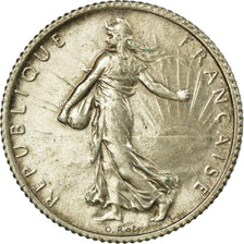 Coin, France, Semeuse, Franc, 1919, Paris, MS(60-62), Silver, KM:844.1