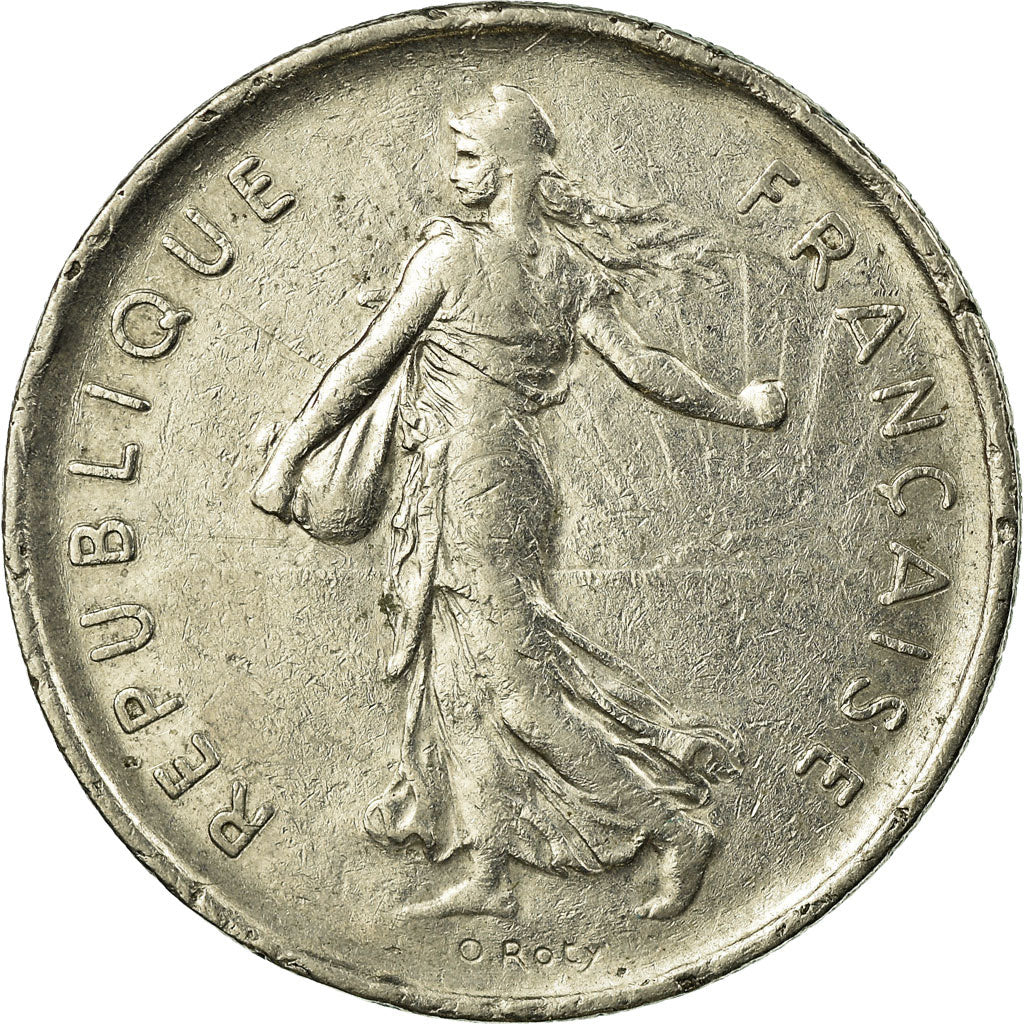 Moeda, França, Semeuse, 5 Francs, 1971, Paris, VF(20-25), Cobre-Níquel