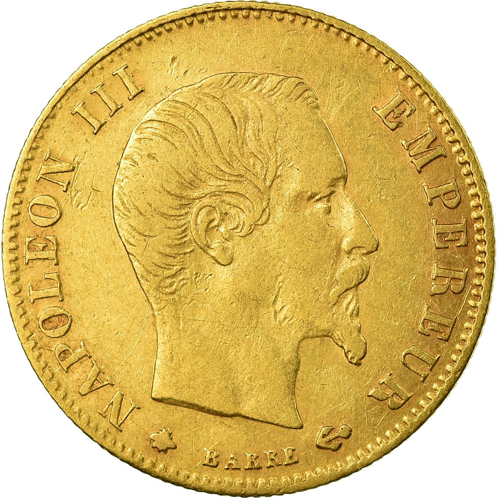 Munten, Frankrijk, Napoleon III, Napoléon III, 5 Francs, 1860, Strasbourg, ZF
