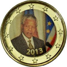 Private proofs / unofficial, 1 Euro, 2013, Nelson Mandela, STGL, Bi-Metallic