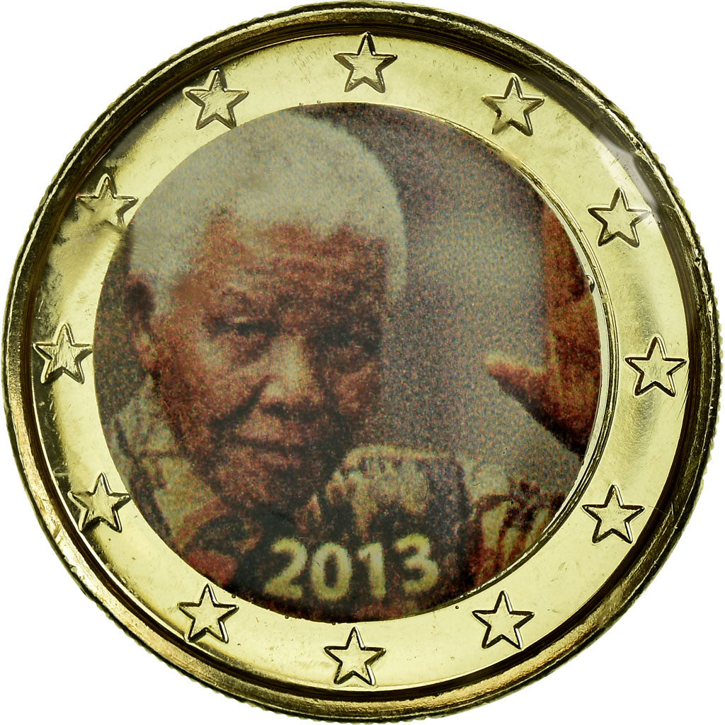 Prywatne próby / nieoficjalne, 1 Euro, 2013, Nelson Mandela, MS(65-70)