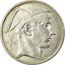 Coin, Belgium, 50 Francs, 50 Frank, 1948, EF(40-45), Silver, KM:136.1
