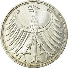 Coin, GERMANY - FEDERAL REPUBLIC, 5 Mark, 1972, Stuttgart, AU(50-53), Silver
