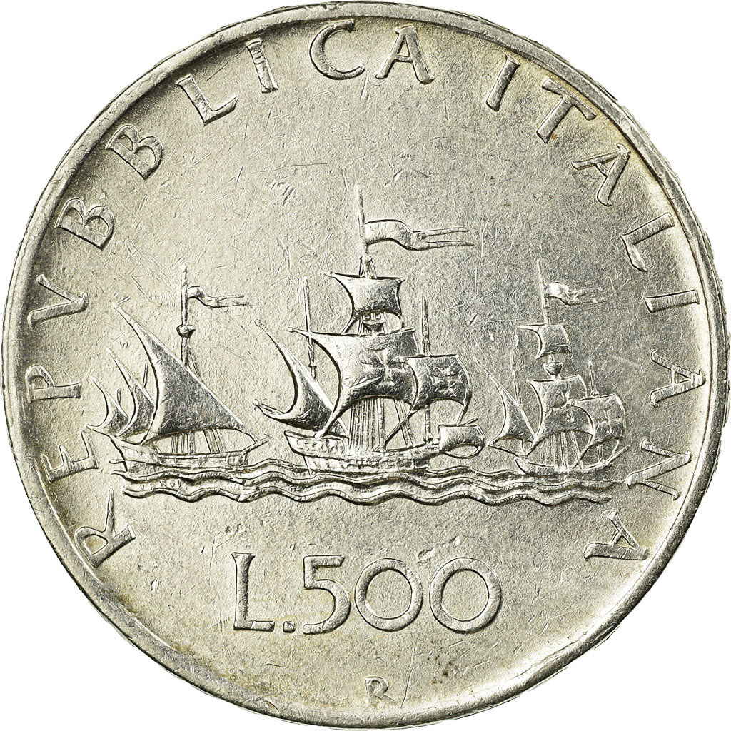 Coin, Italy, 500 Lire, 1958, Rome, EF(40-45), Silver, KM:98