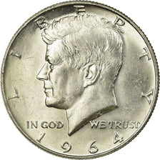 Coin, United States, Kennedy Half Dollar, Half Dollar, 1964, U.S. Mint
