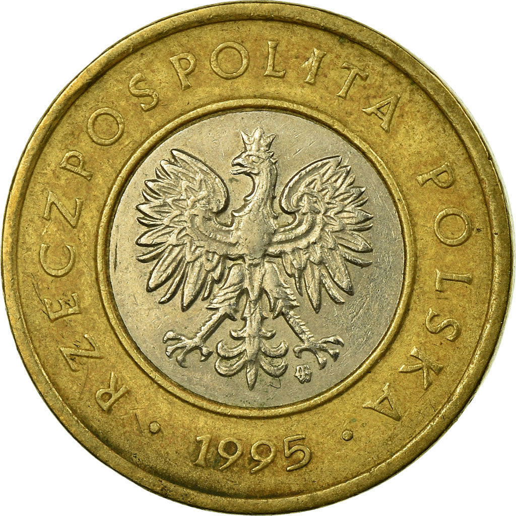 Moeda, Polónia, 2 Zlote, 1995, Warsaw, VF(30-35), Bimetálico, KM:283