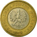 Moeda, Polónia, 2 Zlote, 1995, Warsaw, VF(30-35), Bimetálico, KM:283