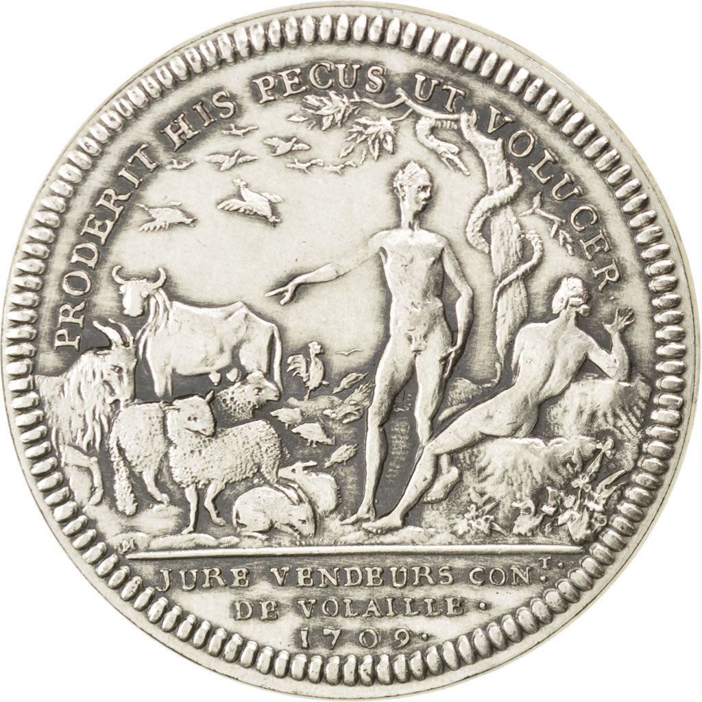 France, Token, Royal, Politics, Society, War, MS(65-70), Silver