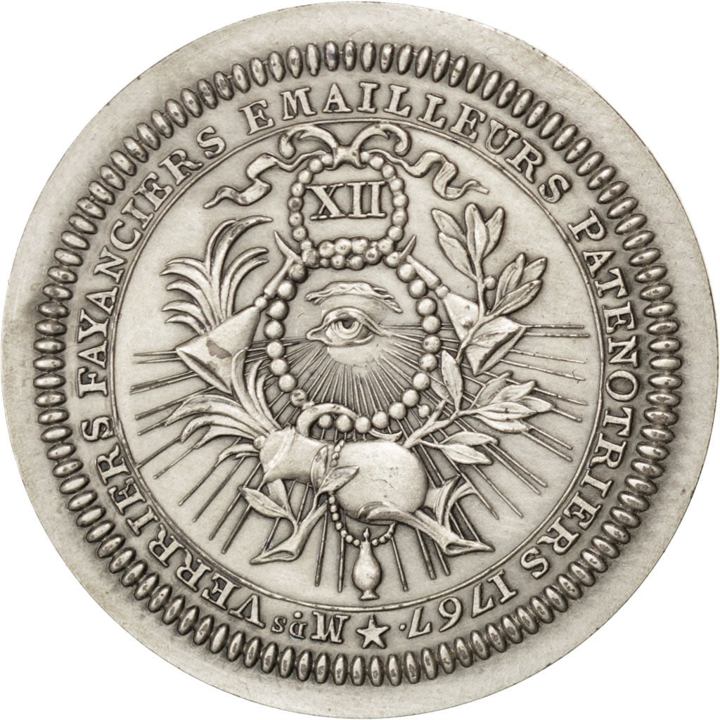 France, Token, Trades, Politics, Society, War, MS(60-62), Silver