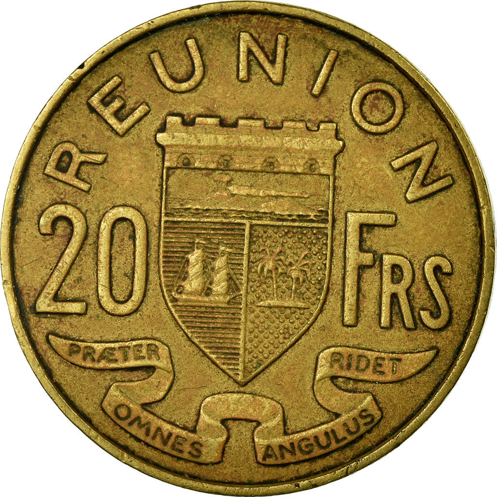 Coin, Réunion, 20 Francs, 1964, EF(40-45), Aluminum-Bronze, KM:11