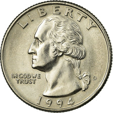 Coin, United States, Washington Quarter, Quarter, 1994, U.S. Mint, Denver
