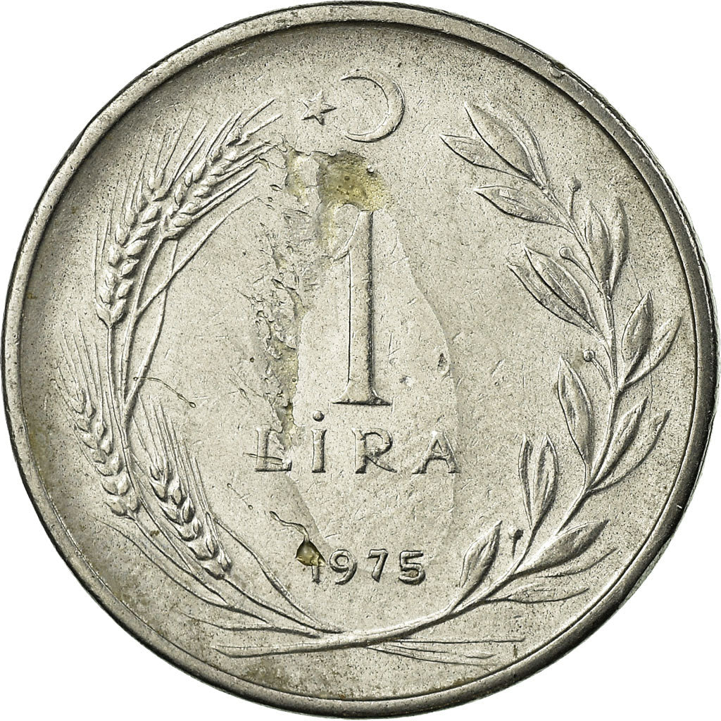 Munten, Turkije, Lira, 1975, FR+, Stainless Steel, KM:889a.2