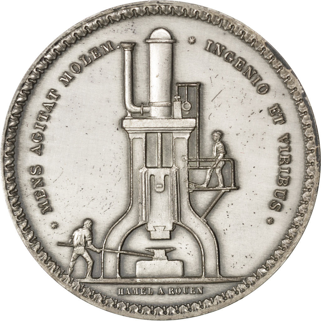 France, Medal, Second French Empire, Business & industry, AU(50-53), Silver