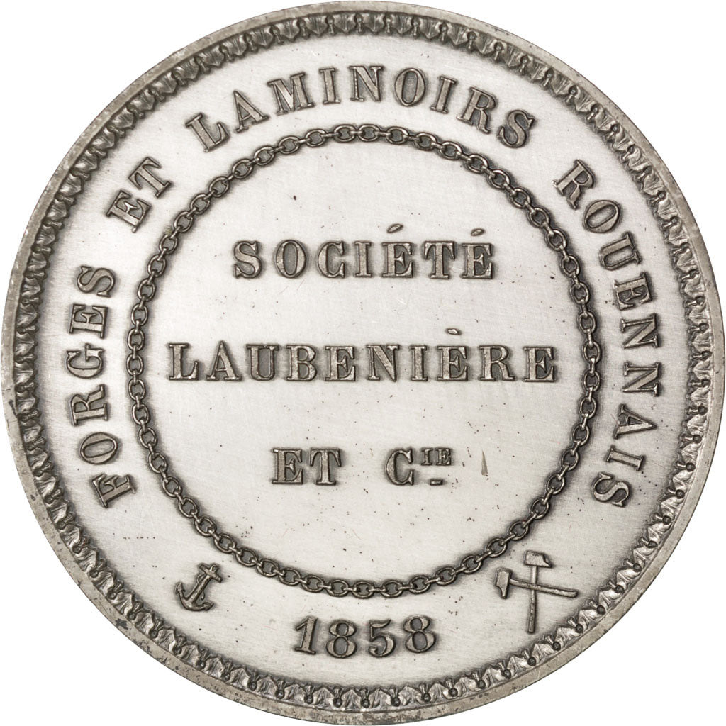 France, Medal, Second French Empire, Business & industry, AU(50-53), Silver