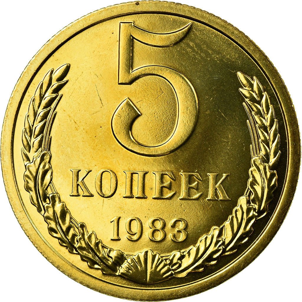 Monnaie, Russie, 5 Kopeks, 1983, Saint-Petersburg, SPL, Aluminum-Bronze, KM:129a