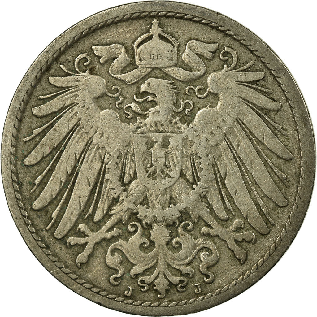 Münze, GERMANY - EMPIRE, Wilhelm II, 10 Pfennig, 1896, Hamburg, S