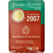 San Marino, 2 Euro, Giuseppe Garibaldi, 2007, ND