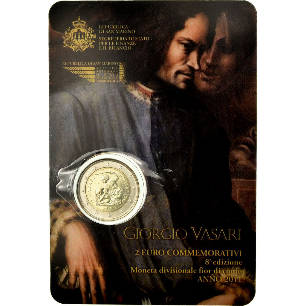 San Marino, 2 Euro, Giorgio Vasari, 2011, ND