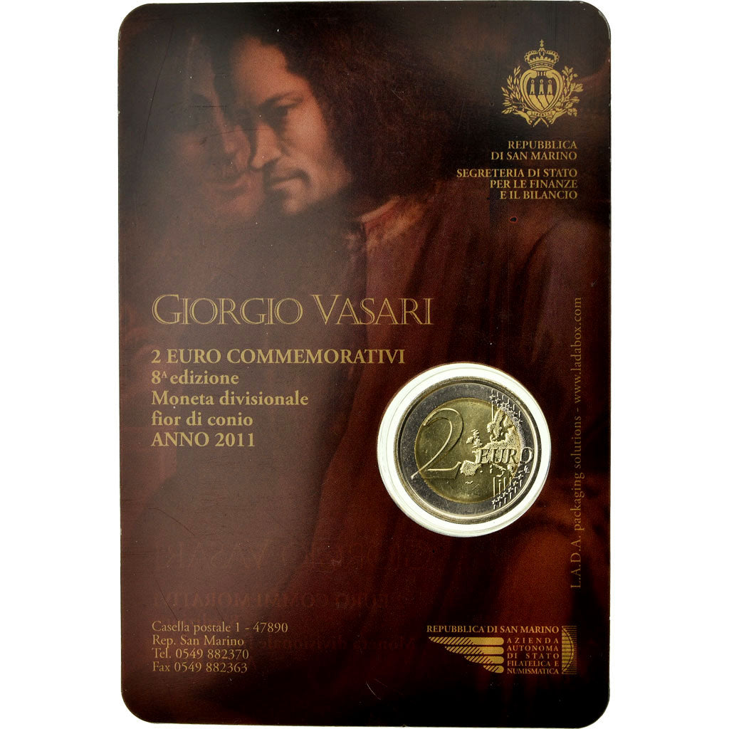 San Marino, 2 Euro, Giorgio Vasari, 2011, ND
