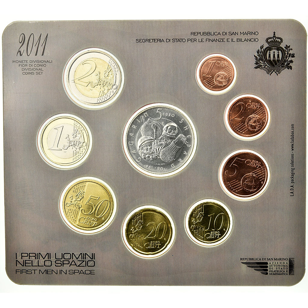 San Marino, Set, Premier homme dans l'espace, 2011, Sin información