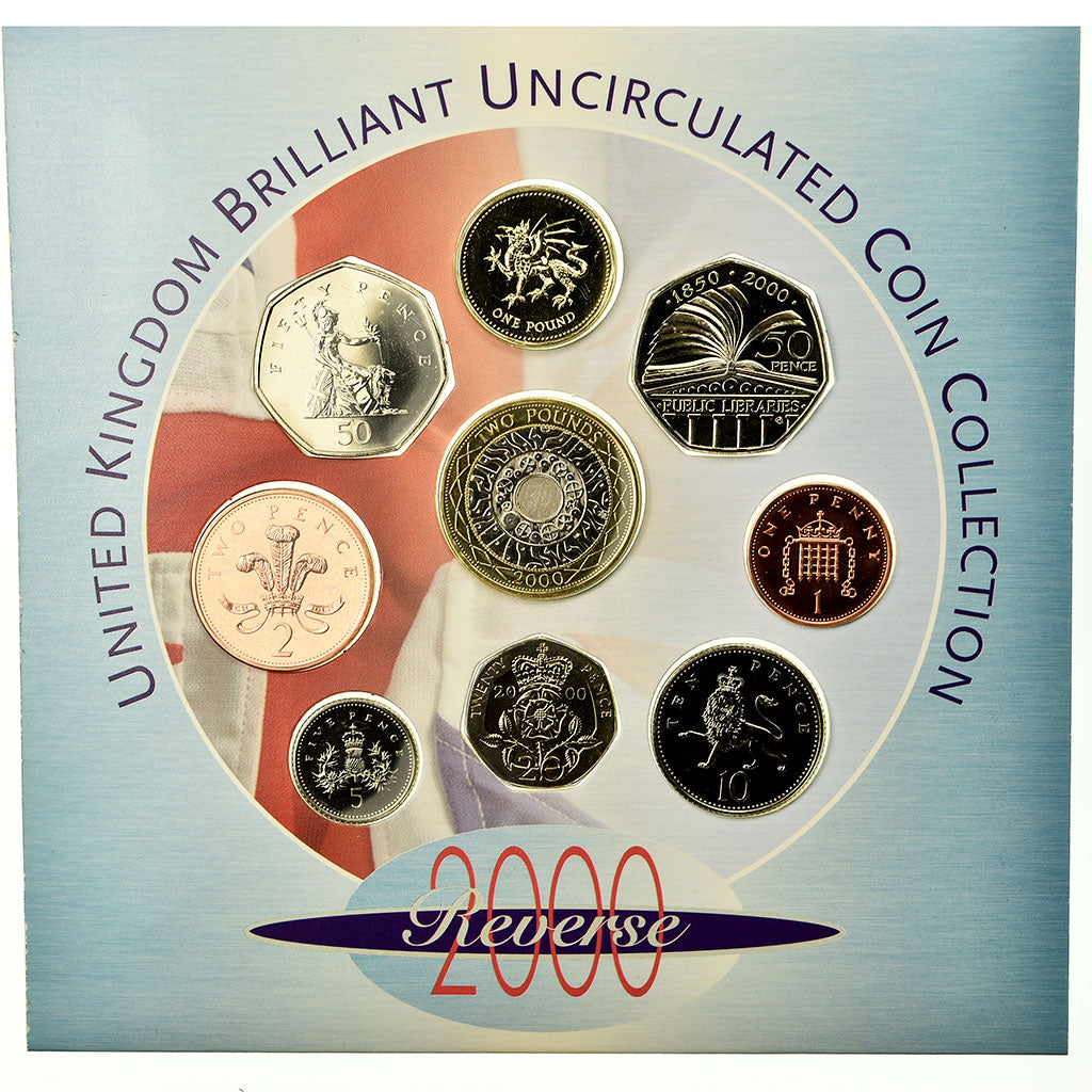 Moneta, Wielka Brytania, Set, 2000, MS(65-70), ND
