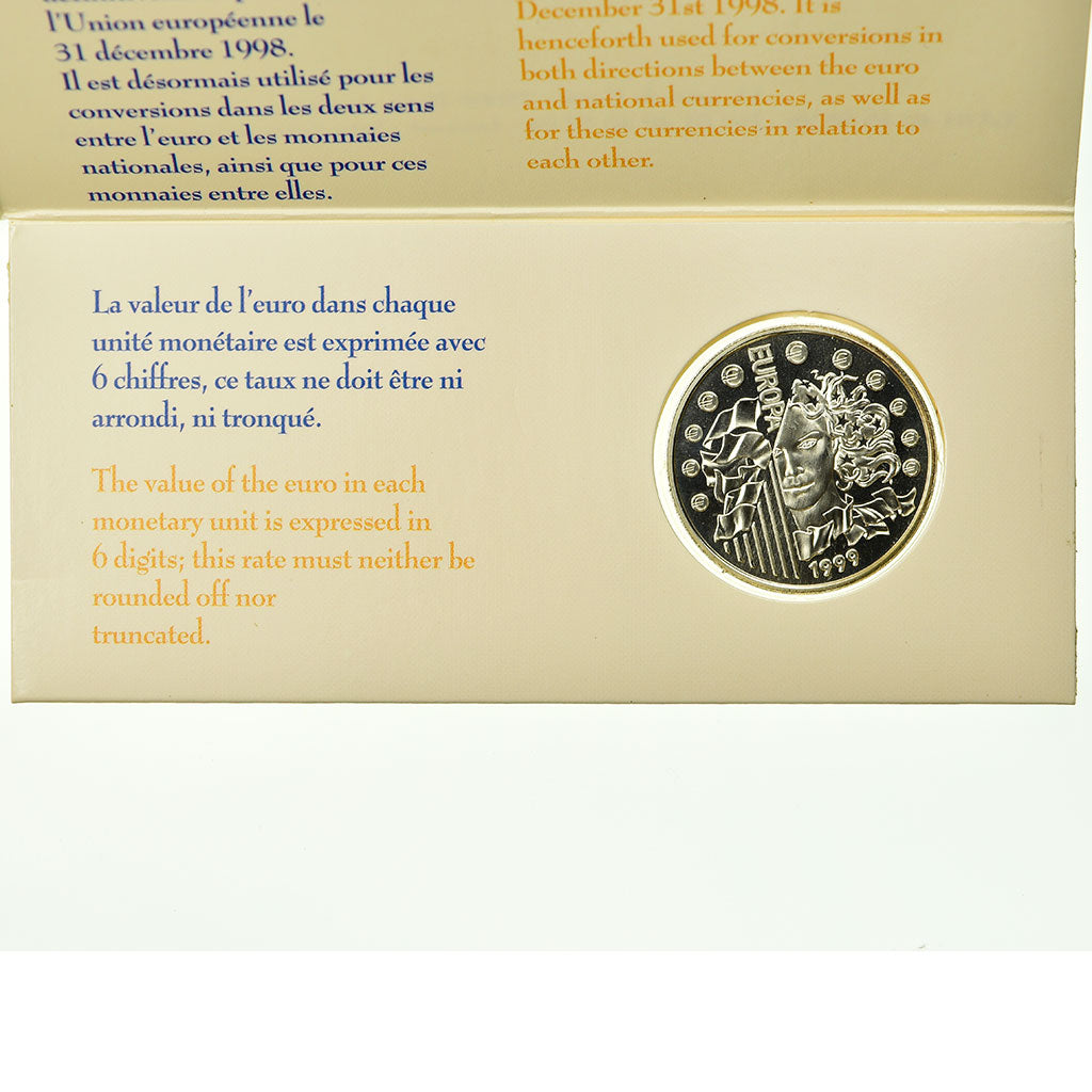 Coin, France, Set, 1999, Paris, Europa 1999