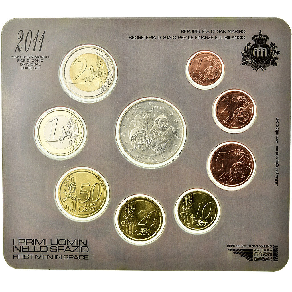 San Marino, Set, Premier homme dans l'espace, 2011, Sin información