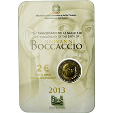 Italy, 2 Euro, 700ème anniversaire de la naissance de Giovanni Boccaccio, 2013