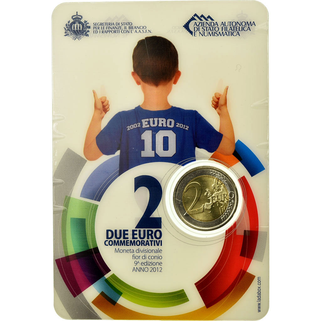 San Marino, 2 Euro, 10ème Anniversaire de l'Euro, 2012, EF(40-45)