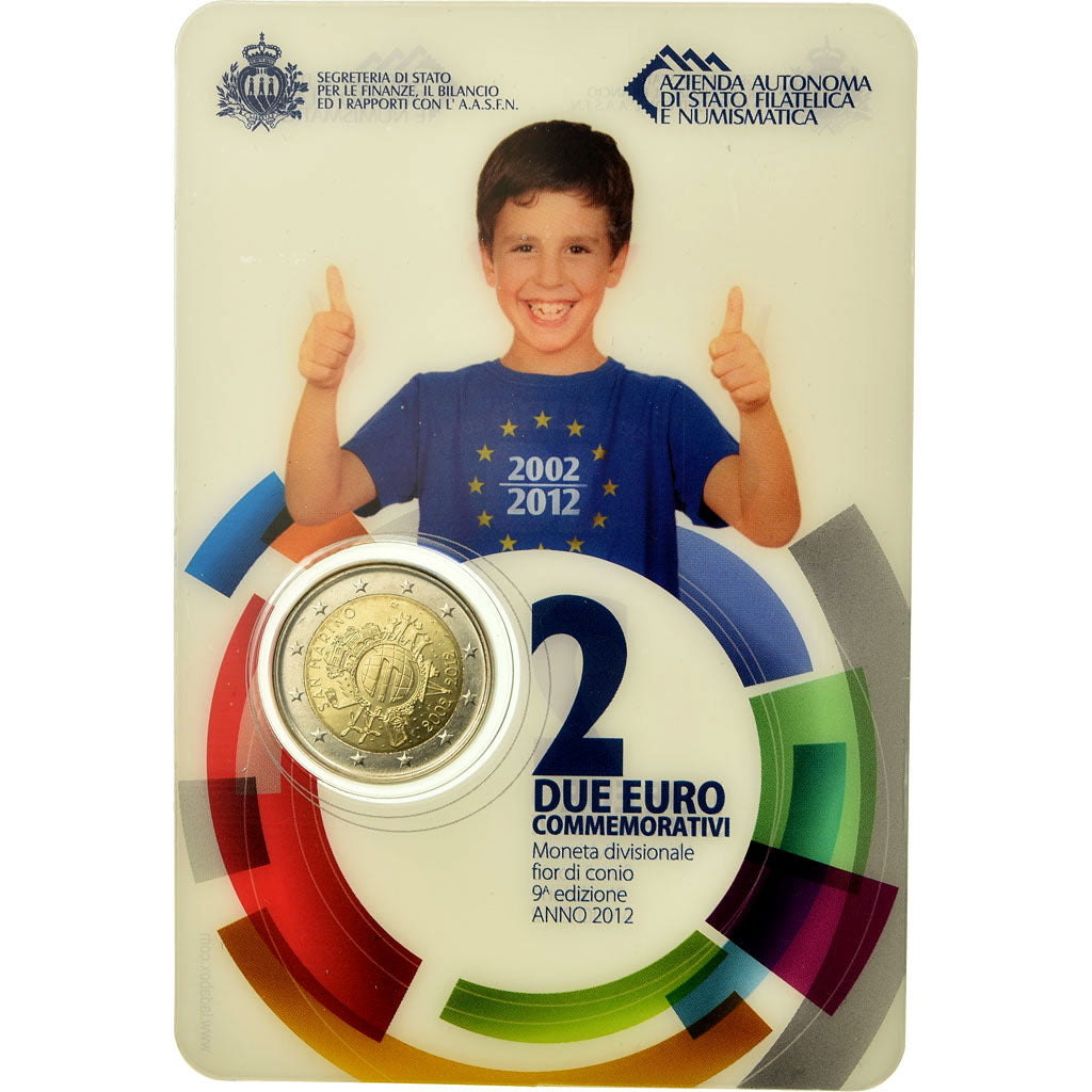 San Marino, 2 Euro, 10ème Anniversaire de l'Euro, 2012, FDC, N.C.