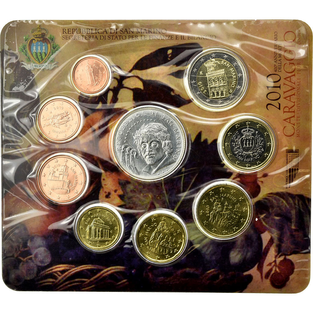 San Marino, Set, Caravaggio, 2010, MS(65-70)