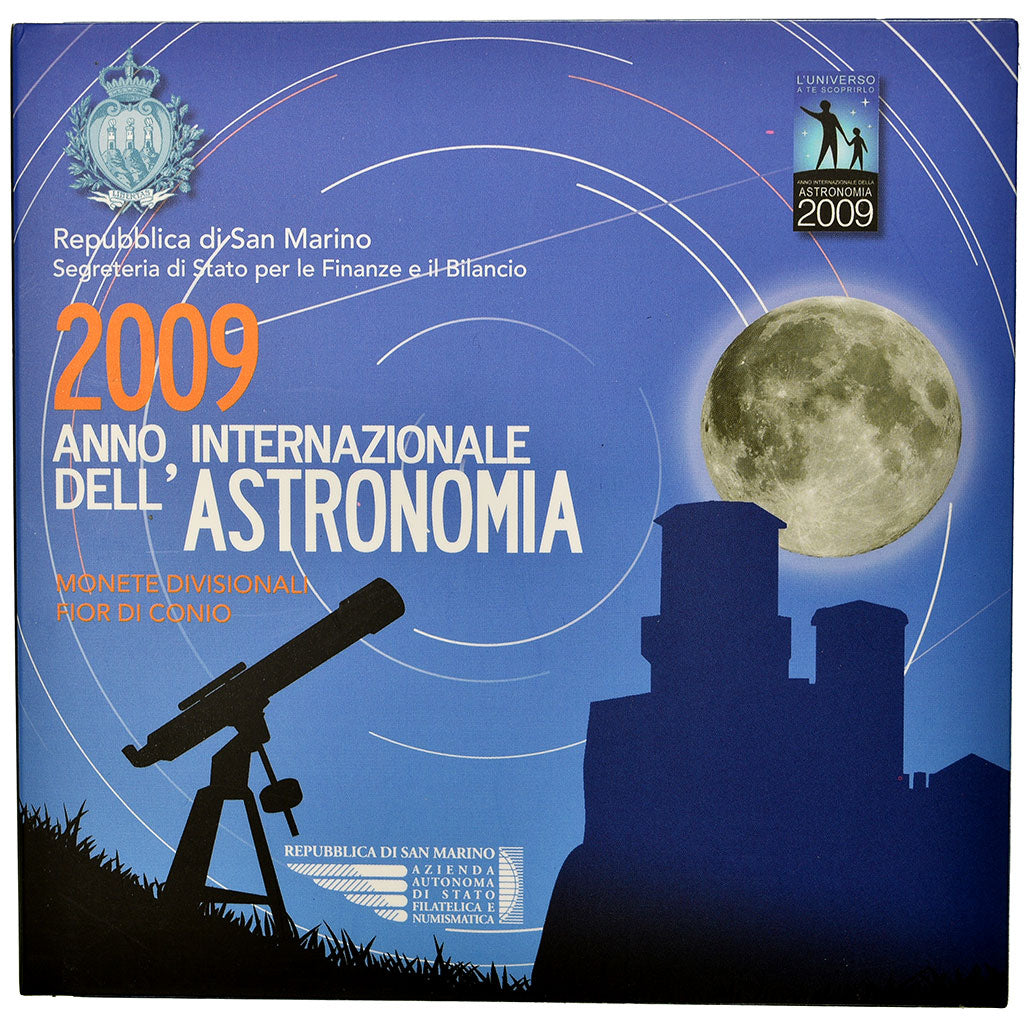 San Marino, Set, 2009, Rome, Année internationale de l'Astronomie, MS(65-70)