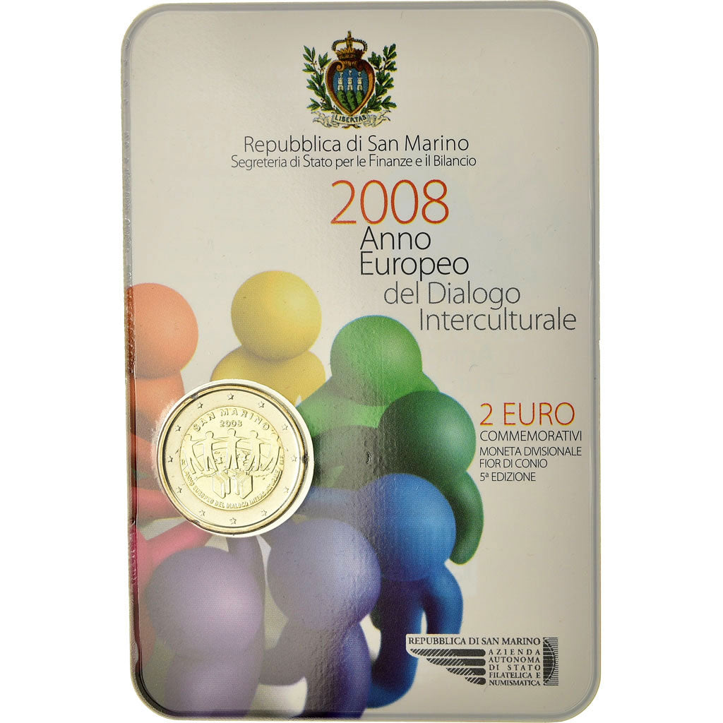 San Marino, 2 Euro, Année européenne du dialogue interculturel, 2008